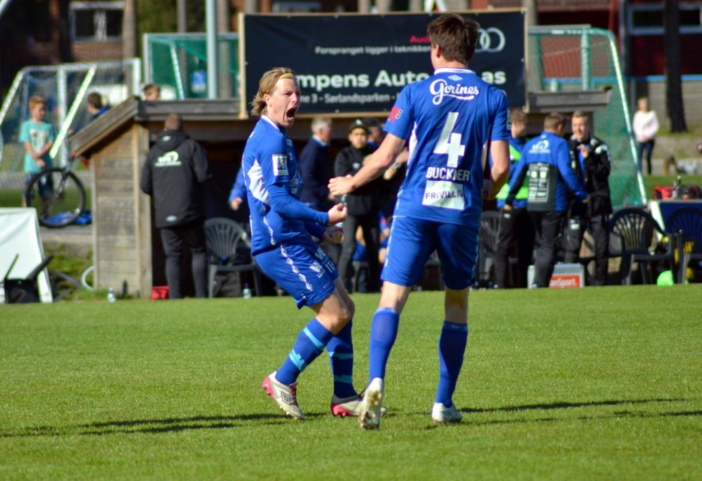 Victor Vindfjell satte inn 2-1     Foto: Bjarte Bjellås, VT