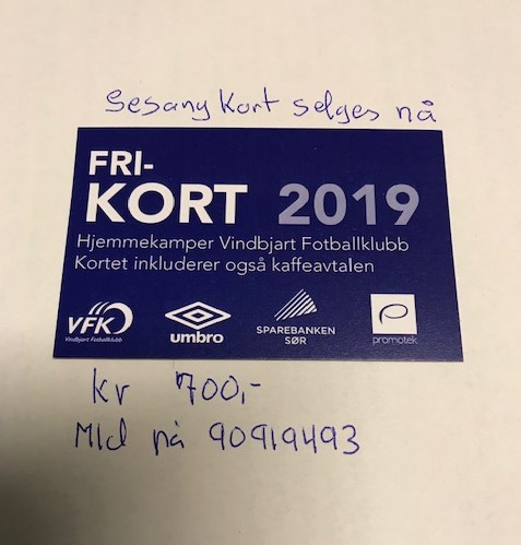 Sesongkort selges nå