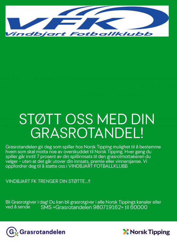 Støtt oss med din grasrotandel